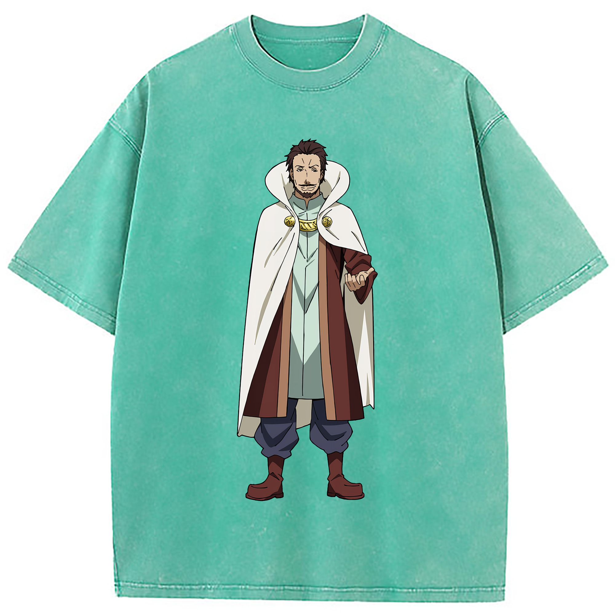 （画像用） 転スラ Regarding Reincarnated to Slime 綿100% ヴィンテージ風 半袖Tシャツ（フロントプリント）